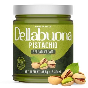 Dellabouna Pistachio Cream - Premium Italian Pistachio Spread - NON GMO Eco-Friendly Gluten-Free 1