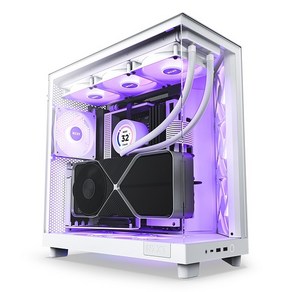 [NZXT] H6 Flow RGB [미들타워] [매트 화이트], 선택하세요