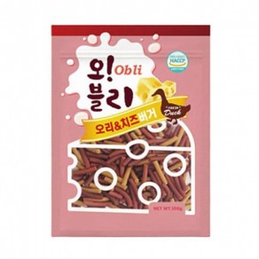 오블리 치즈버거 100g x 30개 3종 강아지져키간식 1box, 오블리 치즈버거 오리고기