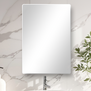 욕실 거울 500x800 KMIRROR 민자 라운드 화장실 샤워실 사각 거울 KMR-580, 단품