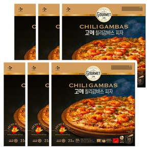 CJ 고메 칠리감바스 피자 350G, 6개