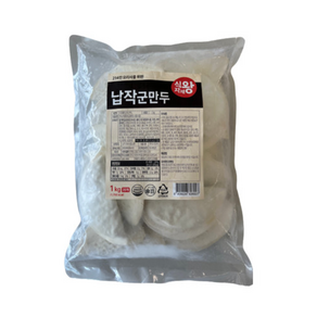 바이오마켓_식자재왕 납작 군만두 1kg, 1개