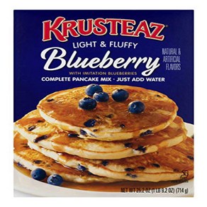 Kusteaz Light & Fluffy Complete Pancake Mix Blue Kusteaz Light & Fluffy 컴플리트 팬케이크 믹스 블루베리 25.2, 2개, 714g