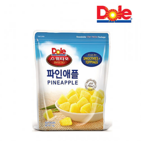 Dole 냉동 골드 파인애플 다이스 1kg [아이스박스 무료포장], 3개