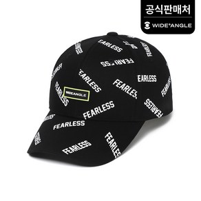 [와이드앵글 공식] [골프] 남성 PF 풀패턴 6쪽캡 WMP23C07Z1, Black, 1개
