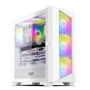 다크플래쉬 DNX700 MESH RGB 화이트, 1개