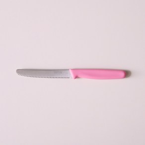 일본 니켄 핑크 과도 톱니 과일칼 빵칼, 1개