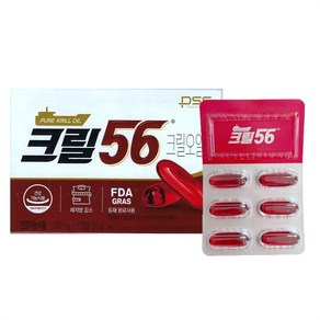 (정품제품) 크릴56 크릴오일 1000mg x 30캡슐 (재고보유 00개), 1개, 30정