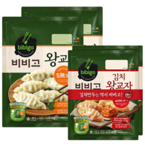 비비고만두 SET - 왕교자(1.05kg 2개) 김치 왕교자(420g 2개), 1.05kg, 1개