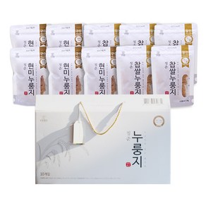 청춘누룽지 선물세트 1호 (현미 5봉 + 찹쌀 5봉), 10개입, 120g, 1개