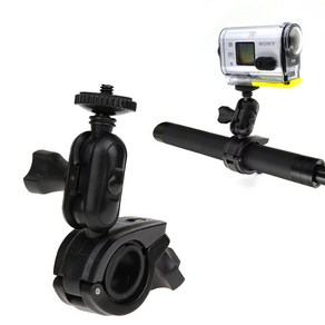 SONY X3000 액션캠 호환 폴 마운트 자전거 오토바이 낚시대, 상세페이지 참조, 1개
