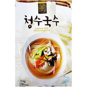 청수 소면 국수 2.5k식자재 업소용 식재료 식당용 대용량 단체 급식용, 2.5kg, 1개