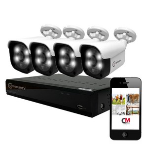 현우CCTV 500만화소 야간 풀칼라 카메라4대 녹화기 세트(1TB 하드장착), 1개