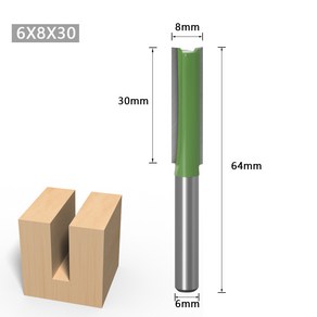 트리머 비트 평날 트리머날 평비트 3mm, 8mm, 1개
