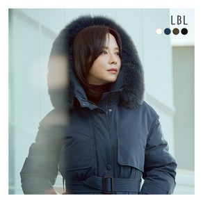 [LBL] 24FW 유러피안 헝가리구스 FOX FUR 벨티드 롱다운