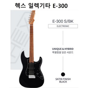 헥스 일렉기타 E300+사은품, BK, 1개