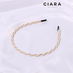 CIARA 14K Zignago 진주방울 스크류라인 헤어핀(GoldPlated)