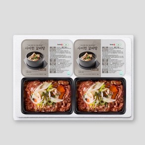 사미헌 갈비탕 2팩 [1팩 1kg] 야채담은 소불고기 2팩 [1팩 400g