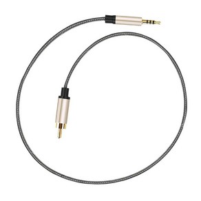 오디오 케이블 3.5mm 잭-RCA 남성 고 충실도 보조 케이블 나일론 꼰 안정 스피커 용 신호 전송 스테레오, 설명한대로, PVC, 3m