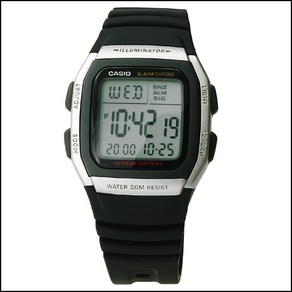 타임플래닛 CASIO W-96H-1A 카시오 시계 우레탄밴드