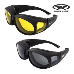 글로벌비젼 아웃피터 바이크 고글 방풍 고글 /Global Vision Outfitte Padded Fit-Ove Safety Sunglasses, smoke, 1개