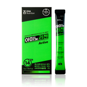 아미노리젠 Active 아미노산 이온음료 복숭아맛 류신강화BCAA 5000mg