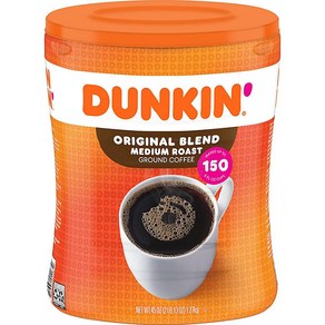 던킨도너츠 오리지널 블렌드 커피 1.27kg 미디엄 로스트 Dunkin Donuts Oiginal Blend, 1개