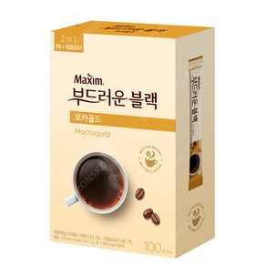 동서 맥심 부드러운 블랙 모카골드 100T 1개 설탕 커피믹스, 2.7g, 100개입