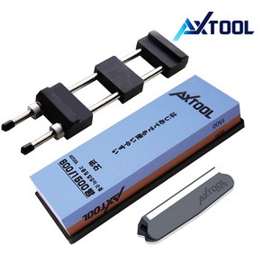 AXTOOL 600/1500방 양면숫돌+받침대+칼날가이드 세트, 1개