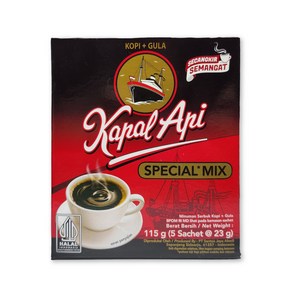 인도네시아 Kapal Api 까빨 아삐 스페셜 믹스 커피 115g 음료 차 디저트 간식 / kapal api SPECIAL MIX COFFEE