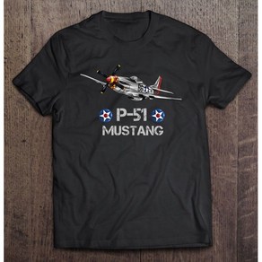 P 51 Mustang Fighte Aiplane 2 T Shit Men's T-Shit Mens Designe 옷 의류 T-Shits Man Men's T-Shits