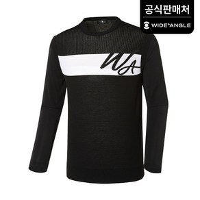 [와이드앵글 공식] [골프] 남성 CF W.ICE 캘리그라피 스웨터 M WMM22K42Z1