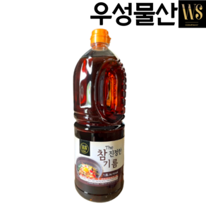 우성물산 참 진정한 기름 1.8L (참기름 60%)맛기름 향기름 대용량 업소 조미, 1개