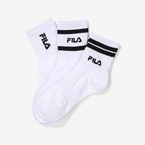 [FILA 본사공식] 변형 로고 중목양말 3매입(FS3SCF5357X_WHI)