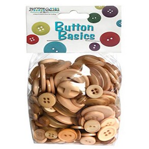 Buttons Galore Hand Dyed Buttons 5.5-Ounce Coffee 단추 풍부한 손으로 염색한 단추 5.5온스 커피