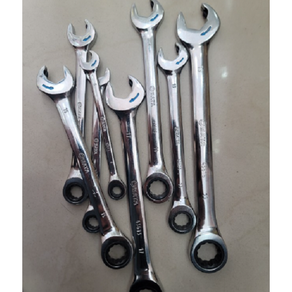 SATA 더블라챗 8mm 10mm 12mm 13mm 14mm 15mm 17mm 19mm 더블라챗 기어렌치 8PCS 세트, 1세트