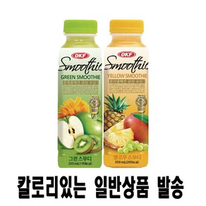 오케이에프 그린스무디350옐로우스무디350ml X (각6개)총12개 탄산음료 저칼로리 사무실간식