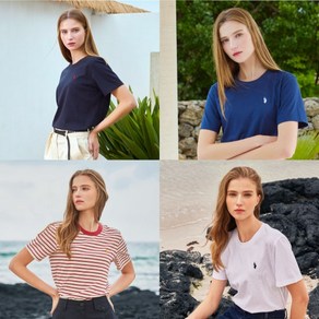 [U.S POLO ASSN.] 25Summe 라운드넥 티셔츠 여성 4종