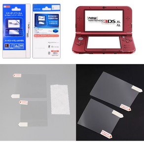 닌텐도 NEW 3DS XL 전용 고광택 액정보호 필름 / 위 아래 각1매 1셋