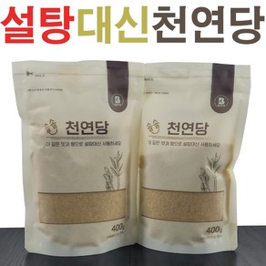 설탕 대신 비정제 사탕수수 천연당 400g, 4개