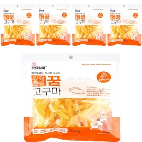 피플펫 견묘양품 말랑쫀득 꿀고구마, 200g, 5개, 슬라이스