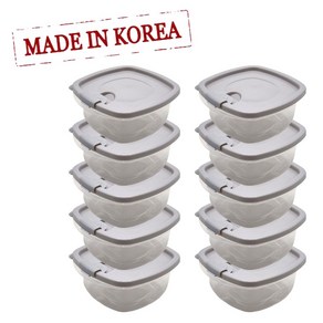 [국내생산] 버킷리빙 전자레인지용 냉동밥용기 냉동국용기 350ml x 10개