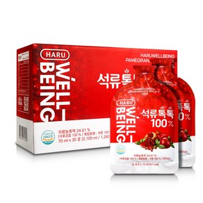 석류톡톡 100% 70ml x 30포 1개월분(1개) 농축액 원액 액기스 임산부, 2.1L, 1개