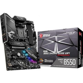 MSI MPG B550 게이밍 엣지 WiFi 마더보드 AMD AM4 DDR4 PCIe 4.0 SATA 6Gb/s M.2 USB 3.2 Gen 2 AX 6 HDMI/DP ATX, 1개