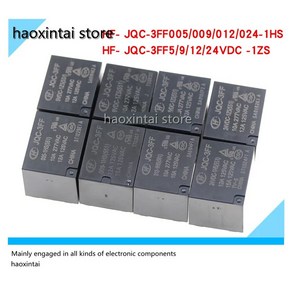 10pcs HF- JQC-3FF-5 005 9 009 12 012 24 024 VDC -1ZS 1HS 릴레이