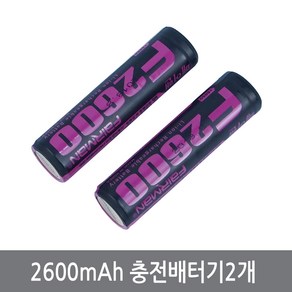 싸이피아 WI2 2600mAh 18650 충전배터리x2개 리튬이온 아두이노, 2개