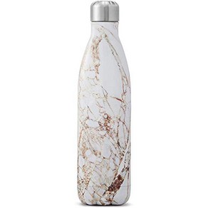 S'well Stainless Steel Wate Bottle - 17 Fl Oz - C S'well 스테인레스 스틸 물병 - 17 Fl Oz - Calacatta Gold -, 1개