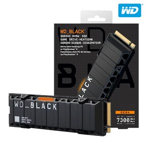 WD BLACK SN850X 히트싱크 M.2 NVMe SSD, SN850X HS, 2TB