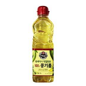 백설 콩기름 콩100% 0.5L 식품 > 장/소스 식용유/오일/참기름 대두유 (콩기름), 1개, 500ml