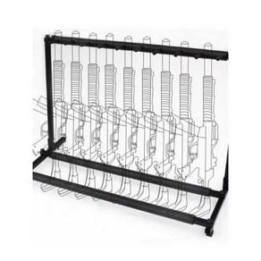 총 거치대 총기 보관함 사격장 정리 진열장 스탠드 랙, 3구, 1개